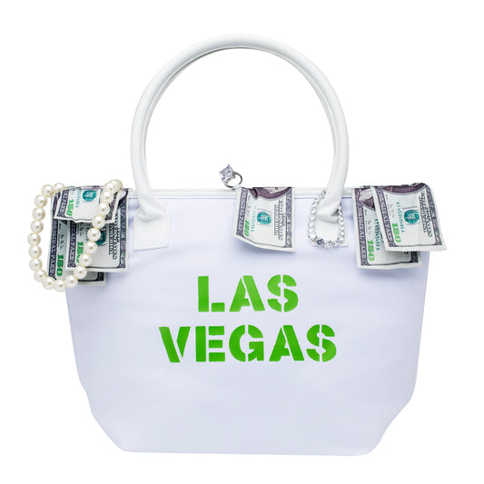 Las Vegas White Totebag